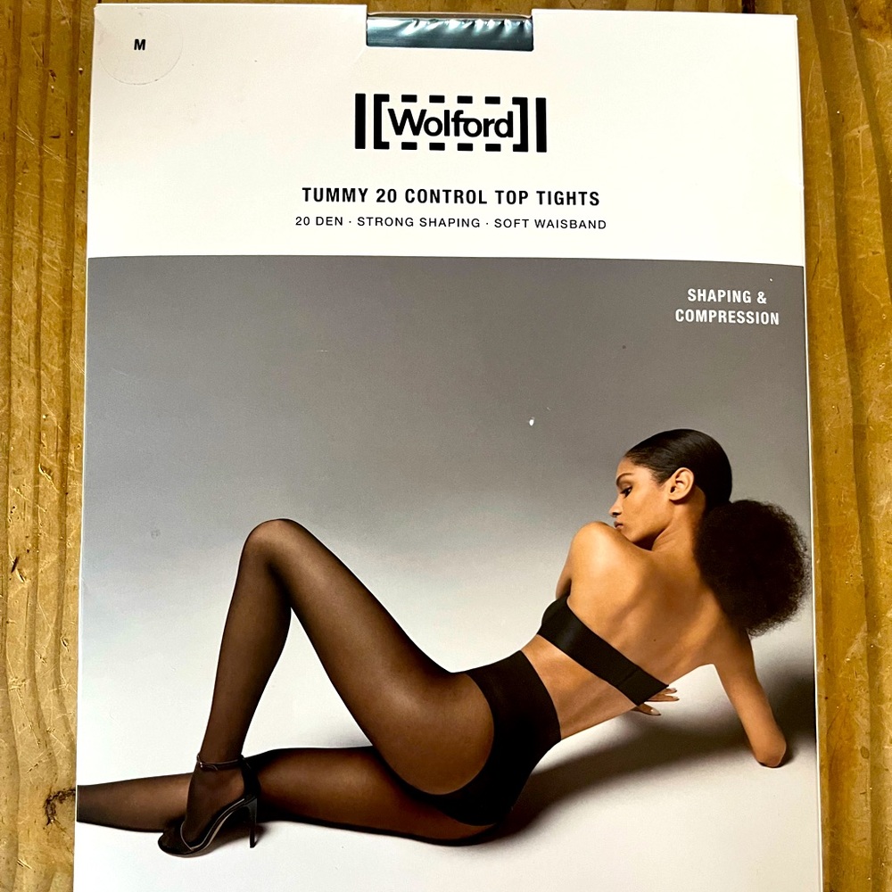 Wolford Tummy 20 Control Top Tights Size M